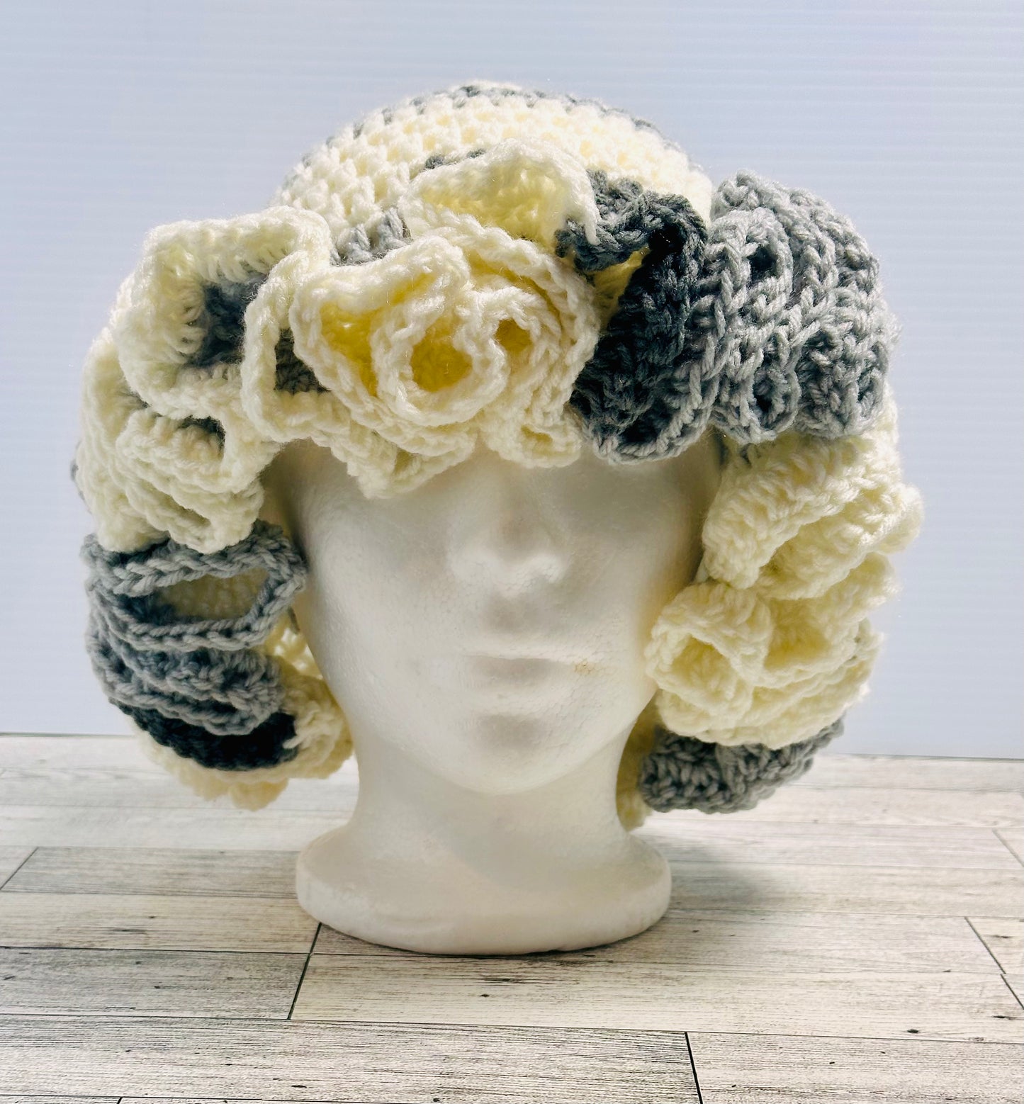 Soft Stone Ruffle Hat